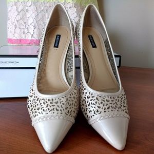 Alex Marie cream pumps, kitten heel, size 10
